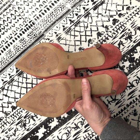 Vince Camuto Pink Suede Heels - Picture 2 of 6